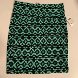 Charlotte Russe Patterned Pencil Skirt